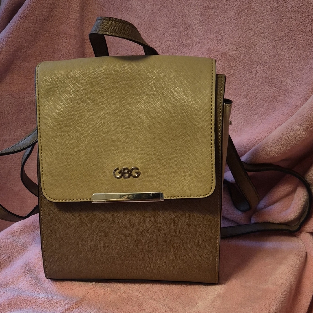 G by Guess Tan and Brown Backpack
